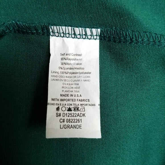 Modcloth Lapel in Love Sheath Dress in Pine NWOT - Picture 6 of 7